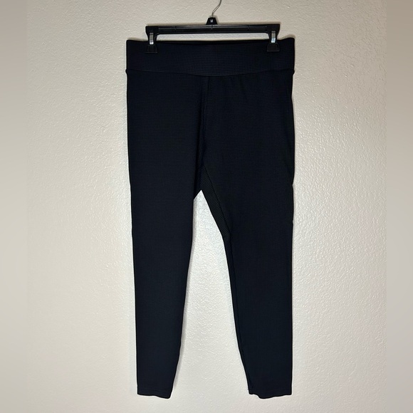 Loft black checked leggings size M - Picture 1 of 7